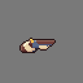 Personagem acertando uma pedra com uma marreta